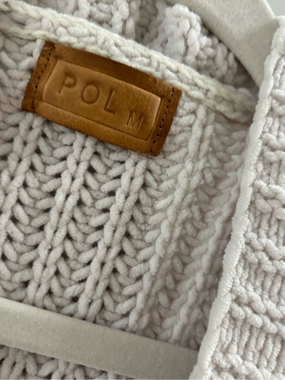 POL Open-Front Chunky Knit Cardigan in Cream - Picture 3 of 5